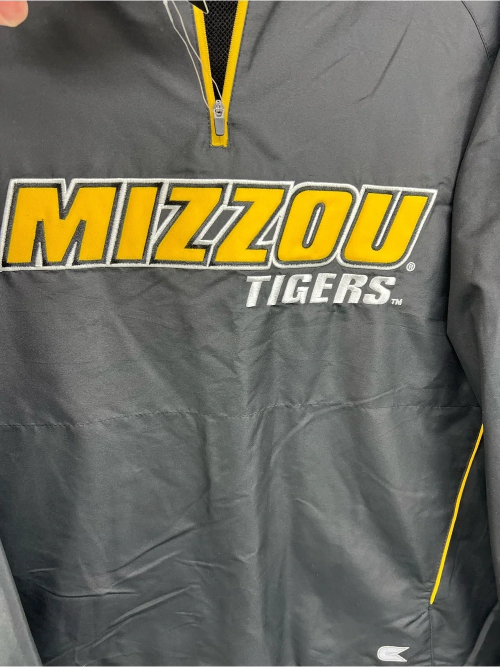 Mizzou Tigers Colosseum Athletics 1/4 Zip Windbreaker Pullover Mens Small